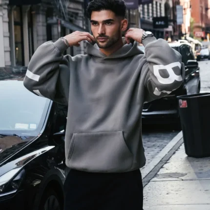 Idris Oversized Hoodie Black fd