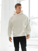 Idris Oversized Hoodie White d