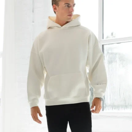 Idris Oversized Hoodie White d