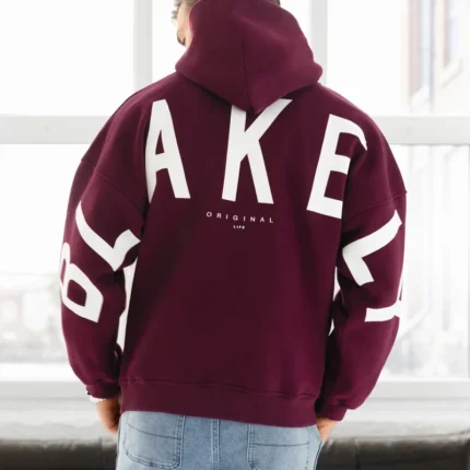 Idris Oversized Hoodie Wine